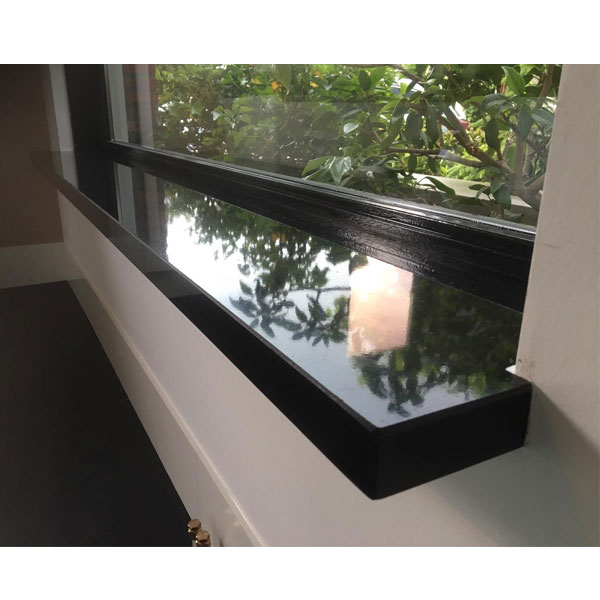 Fönsterbänk Granit Absolut Black Polerad, bredd 5-15cm