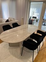 Matbord - Keramik Taj Mahal Grå blank - Bild 3