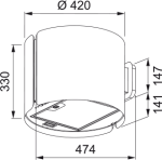 HOOD FSMS WALL F42 BK - Bild 3
